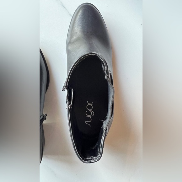 Sugar Belekoy Black Ankle Boots for Girls Size 4 Never Worn in Original Box. - Picture 3 of 11